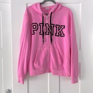 PINK zip up size XL